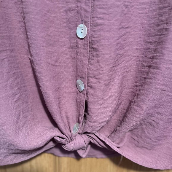 Apt. 9 Mauvy Button Down Blouse - Picture 6 of 9